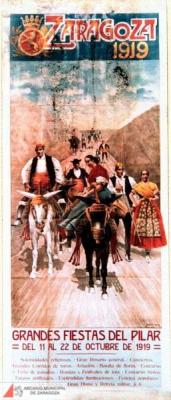 Fiesta patronales en honor de Nuestra Señora del Pilar 1919 Zaragoza